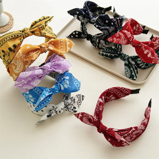Bandana Haarreif mit Schleife – Geknotetes Turban-Haarreif für Damen & Mädchen Kaufschwan®