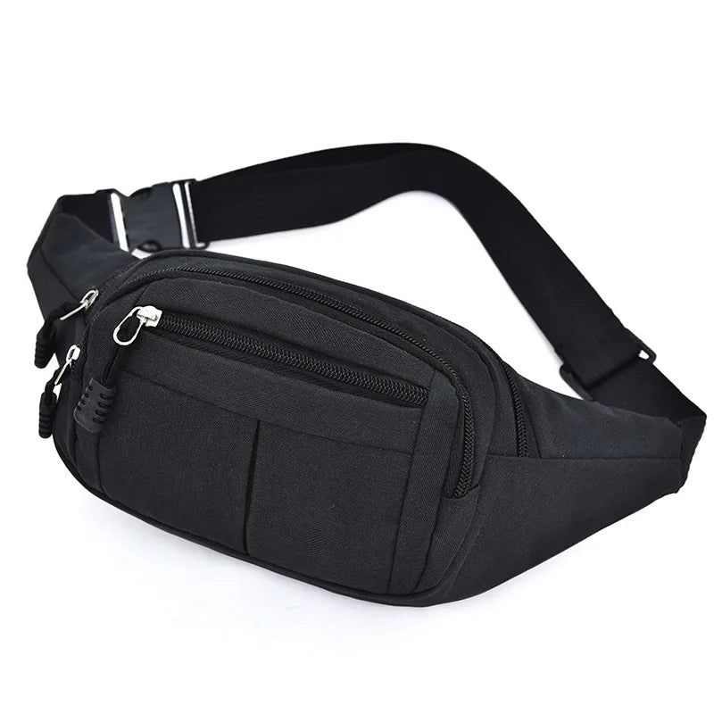 Unisex Hüft- und Bauchtasche – Banana Bum Bag | Modische Gürteltasche, Crossbody Brusttasche & Reise Fanny Pack für Damen und Herren Kaufschwan® Schwarz B