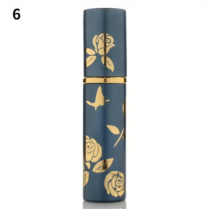 10ml Portable Mini Refillable Perfume Bottle with Scent Pump Metal Aluminum Empty Cosmetic Containers Spray Atomizer Bottle Kaufschwan® Dunkelblau