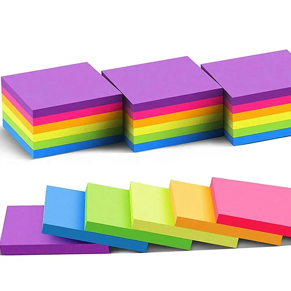 400 Seiten Sticky Notes – 8-Farbige Haftnotizen | Planer Sticker & Notizblöcke für Schule und Bürobedarf Kaufschwan®