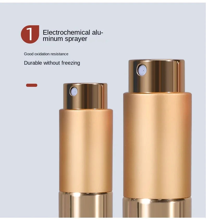 Perfume Refill Bottle 8ml Metal Aluminum Refillable Perfume Bottle Spray Bottle Portable Atomizer Perfume Travel Kaufschwan®