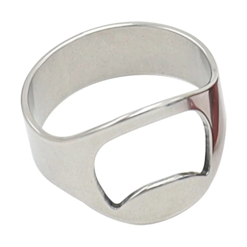Flaschenöffner Ring – Edelstahl Finger Ring Bieröffner Gadget Kaufschwan®