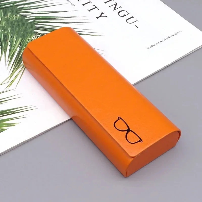 Modisches Anti-Druck Brillenetui – Schutzbox für Sonnenbrillen und Sehbrillen für Damen und Herren Kaufschwan® Orange