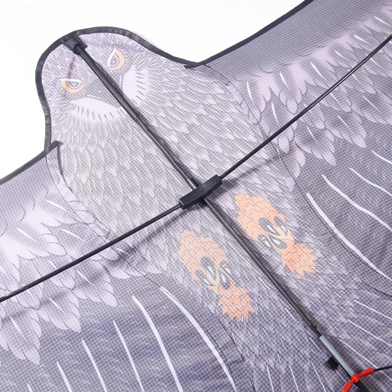 2M Riesiger Adlerdrachen mit 100m Flugschnur – Großer Vogeldrachen für Garten, Freizeit und Vogelabwehr Kaufschwan®