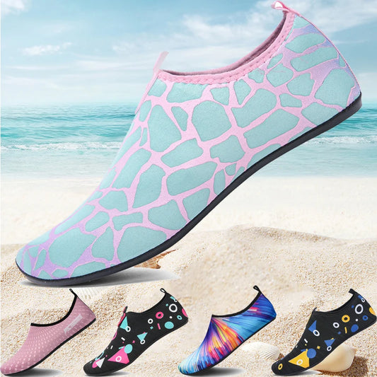 Damen Wasserschuhe Schnell Trocknend – Bequeme Strand & Yoga Schuhe, Atmungsaktive Badeschuhe Kaufschwan®