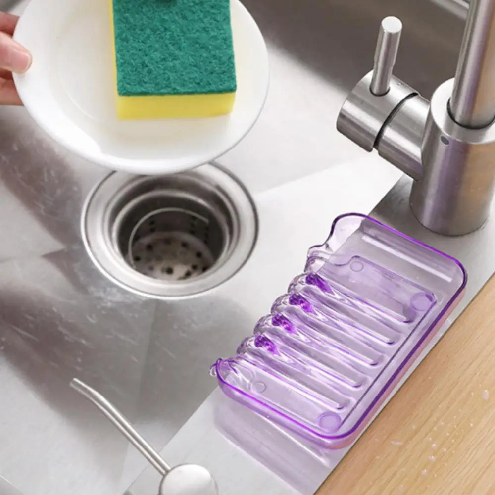Zhang Ji Bunte Wasserfall-Seifenschale – Kunststoff-Seifenhalter mit Saugnapf für Bad & Küche Kaufschwan®