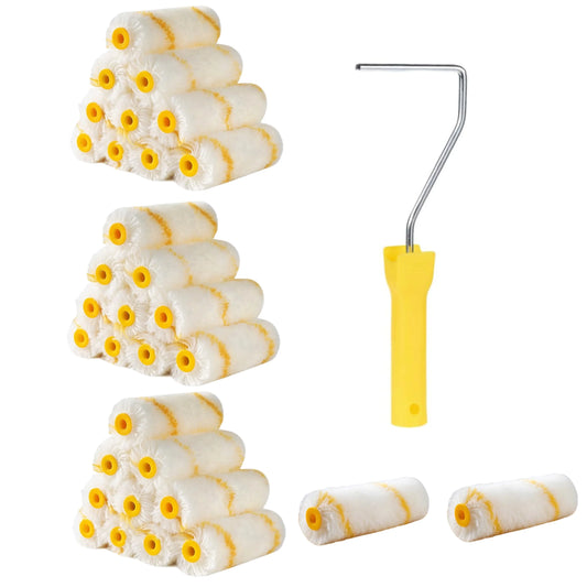 Mikrofaser Farbroller Set mit Rahmen – Leichtes Haus Malerkit Kaufschwan®