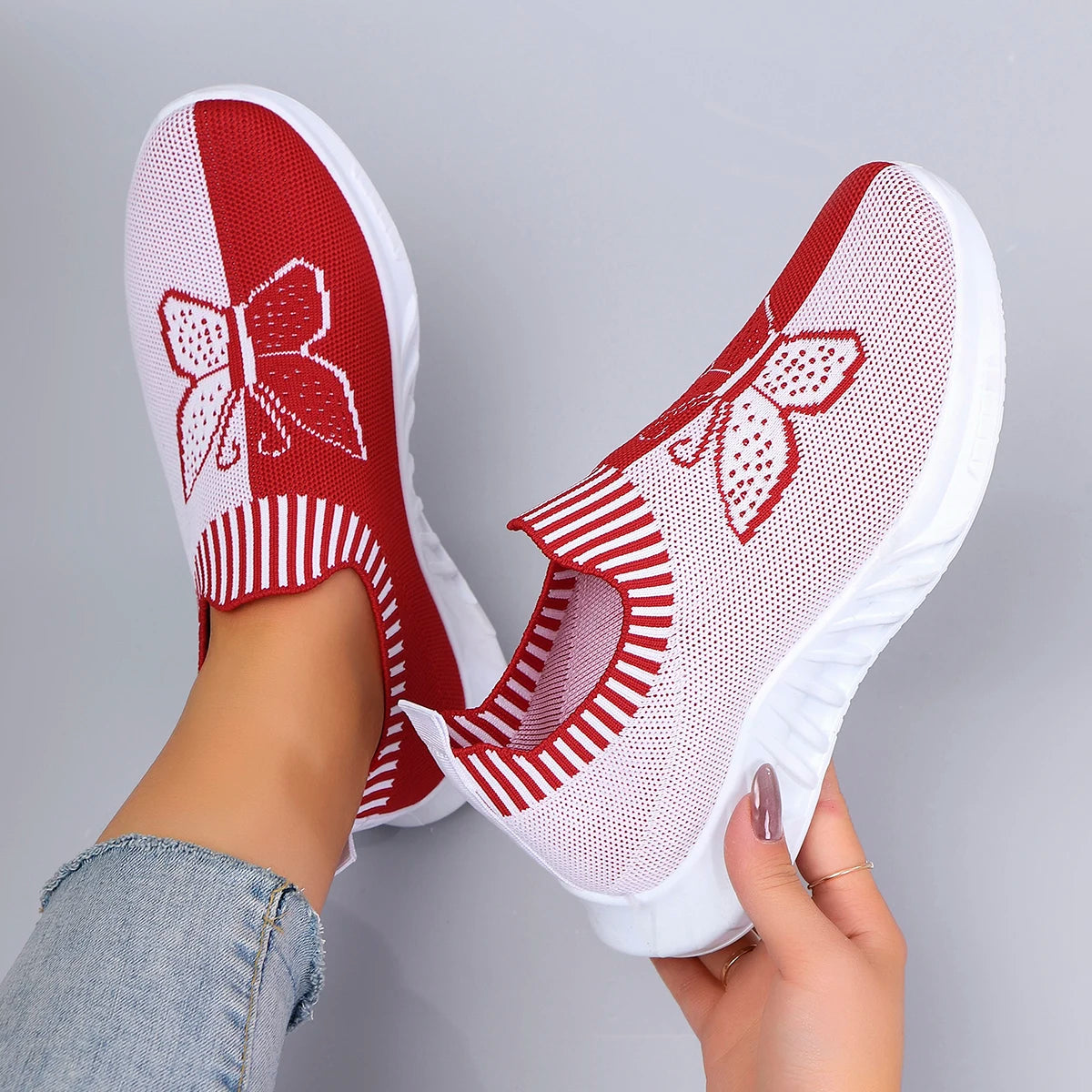 Frühling Damen Slipper – Bequeme, Atmungsaktive, Leichte & Langlebige Freizeitschuhe | Einfach zum Hineinschlüpfen Kaufschwan®