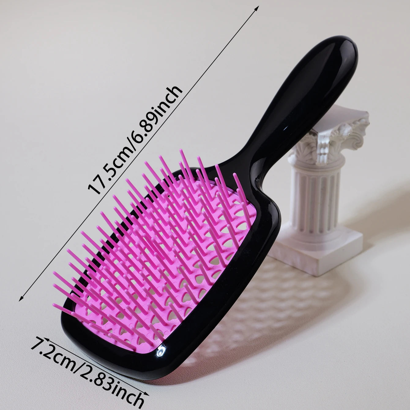 Herzförmige Multi-Color Haarbürste – 1/3 Stück | Antistatische Bürste für Nasses & Trockenes Haar, Perückenfreundlich