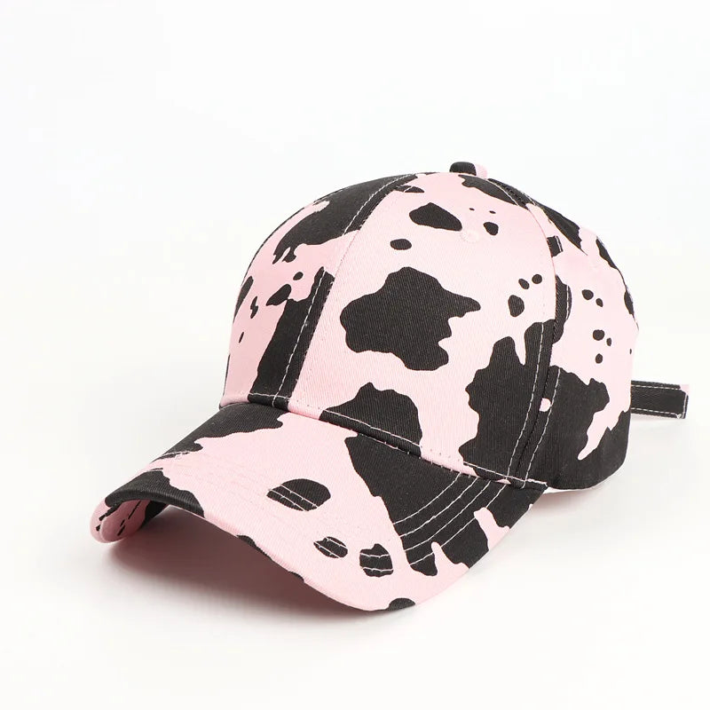 Leopard Print Baumwoll Baseballkappe | Herren & Damen Snapback Hip Hop Hat | Frühling & Sommer Baseballcap | Verstellbare Peaked Cap