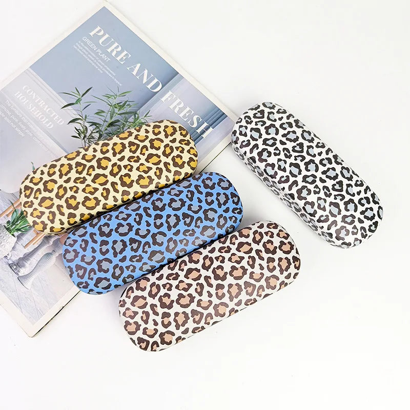 Leopard Print Metall Brillenetui – Robuste Schutzbox für Sonnenbrillen und Sehbrillen Kaufschwan®