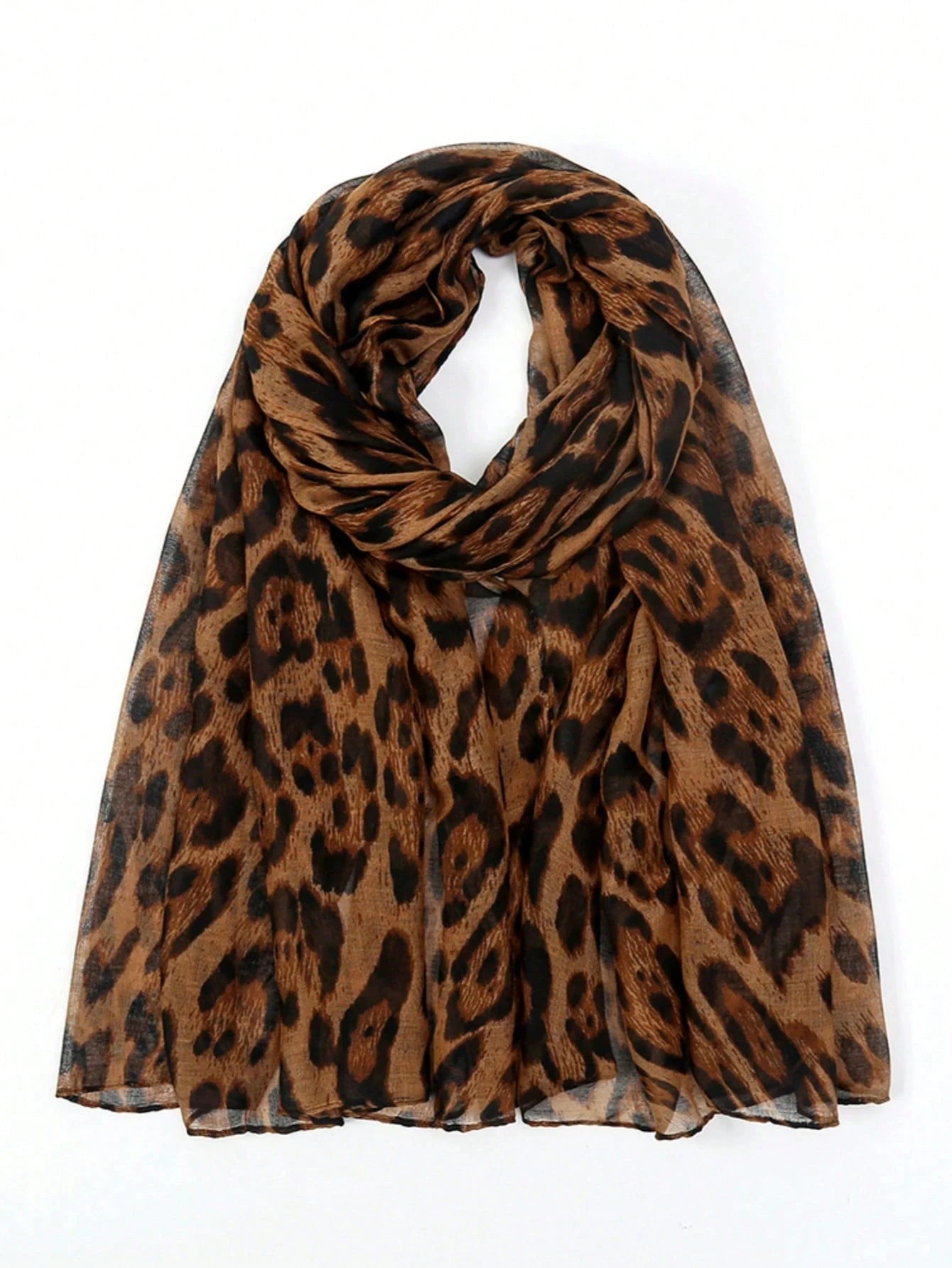 Damen Leopard Hijab Schal – Vintage Luxus Boho Bandana | Langer 180cm Muslimischer Schal, Strandtuch & Modisches Accessoire Kaufschwan®