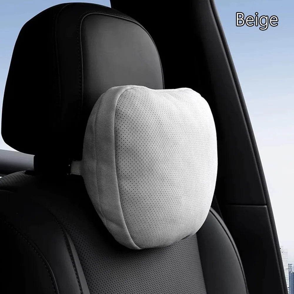 Verstellbares Auto-Nackenkissen aus Memory-Schaum – Atmungsaktives Weiches Kopfstützenkissen für Maybach S-Klasse Kaufschwan® Beige