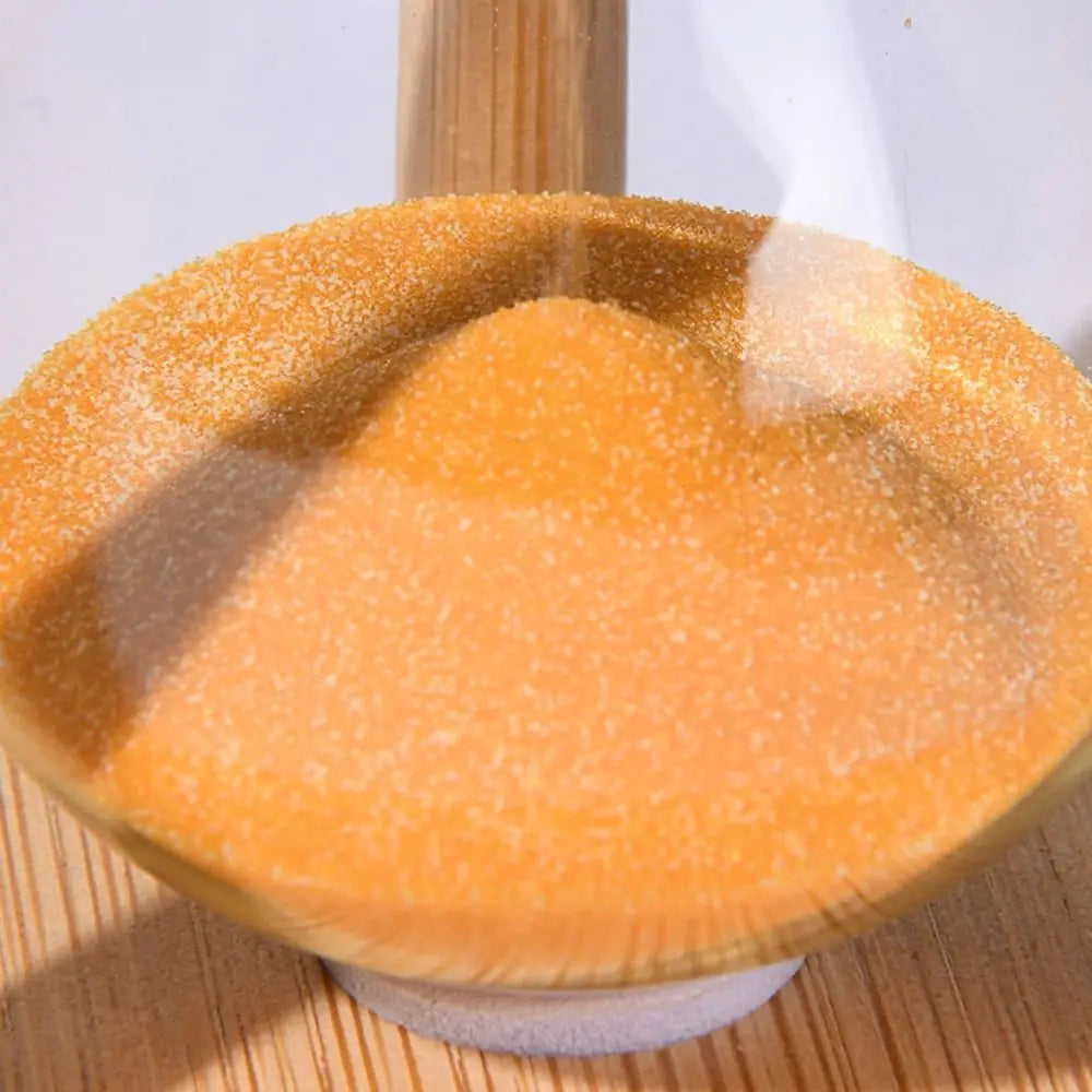 Bambus Leuchtende Sanduhr – Kreativer Fluoreszierender Glas Timer mit Naturrahmen