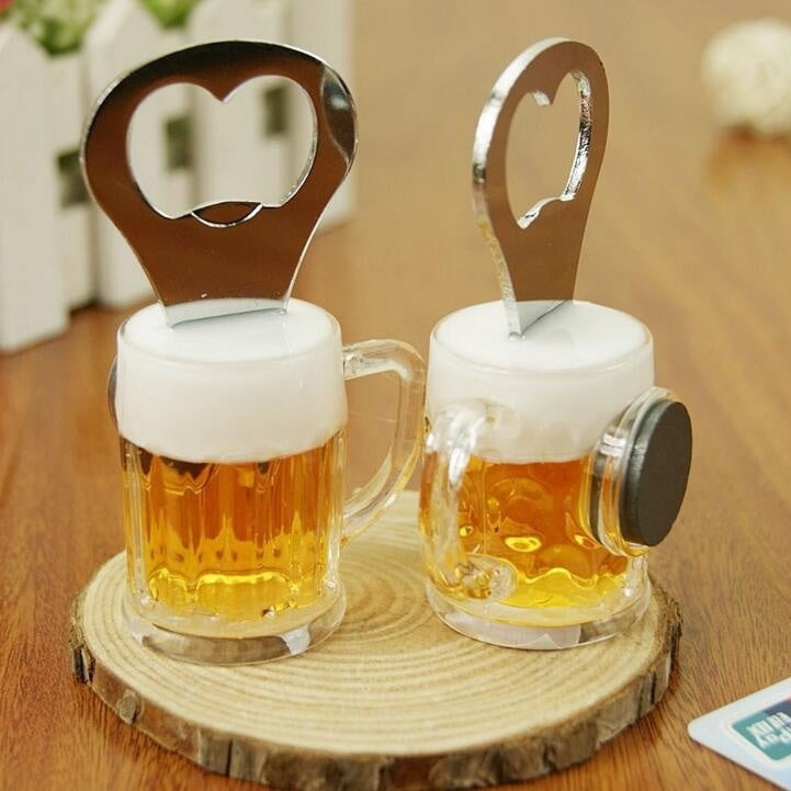 Magnetischer Flaschenöffner – Kühlschrank Wandhalter Bieröffner Geschenk für Männer Kaufschwan® 2 Stück