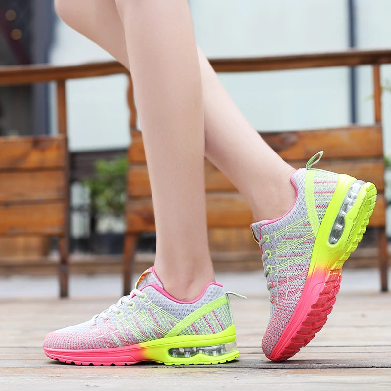 Damen Sportschuhe – Outdoor Laufschuhe | Hochwertige Atmungsaktive Sneaker mit Rutschfester Sohle für Alltag & Training Kaufschwan®
