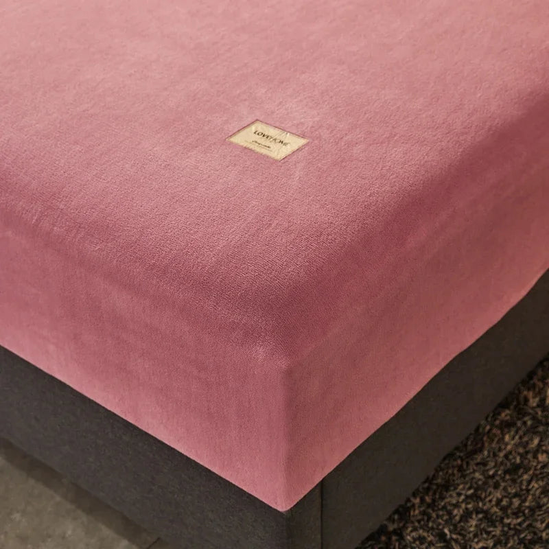Weiches Plüsch Spannbettlaken – Warmes Coral Fleece Matratzenschoner | Winter Luxus Bettwäsche für Doppelbetten & Paare Kaufschwan®