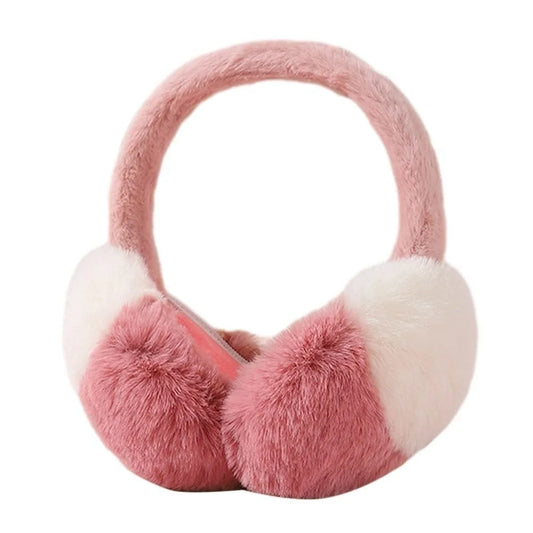 Modische Kunstfell Ohrwärmer in Bonbonfarben – Dicke Faltbare Plüsch Ohrklappen | Weiche Winter Accessoires für Damen & Mädchen Kaufschwan®