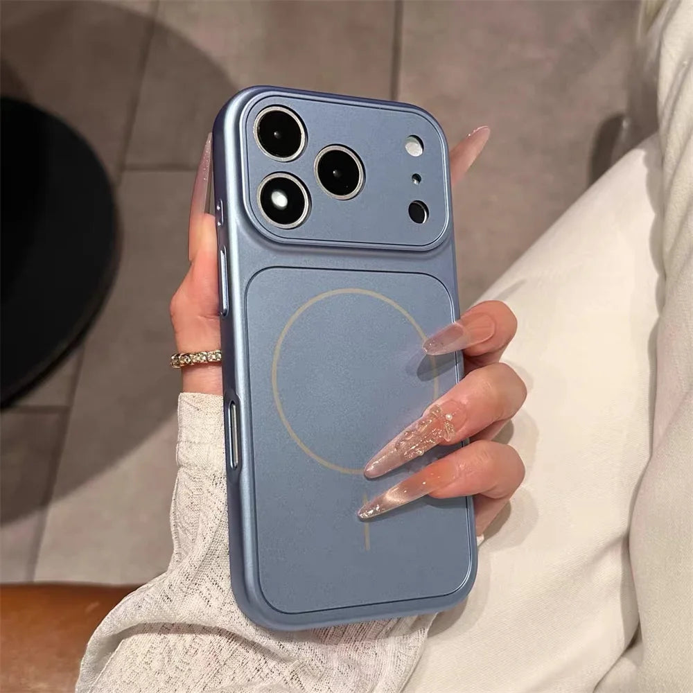 Elegante Matte Weinrote MagSafe-Hülle für iPhone 18 Pro & iPhone 18 Pro Max – Magnetische Stoßfeste Schutzhülle mit Kameraschutz Kaufschwan®