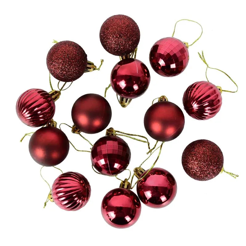 36 Stück Weihnachtskugeln Set – Rot & Gold | Christbaumkugeln Deko für Zuhause, Weihnachten & Neujahr 2026