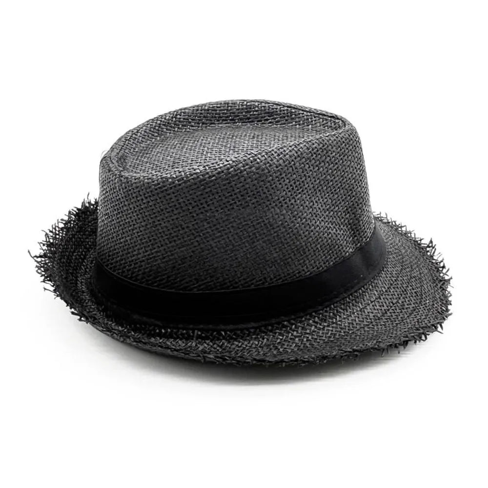Strohhut für Damen & Herren – Atmungsaktiver Cowboy Sonnenhut mit breiter Krempe, Sommer Beach Jazz Cap Kaufschwan®