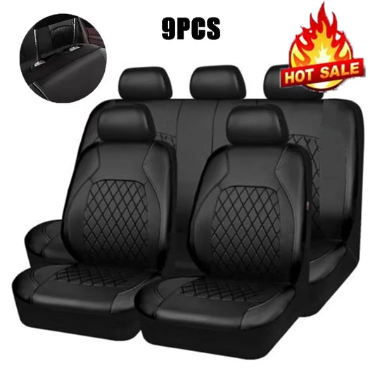 Universeller Autositzbezug aus PU-Leder – Rundum-Schutz Sitzkissen für Auto, SUV & Pickup Kaufschwan®