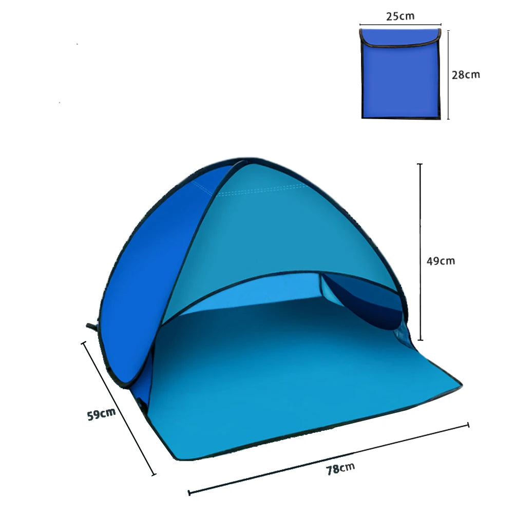 Tragbares Mini Sonnenschutz Zelt – Outdoor Kopfzelt Strand Sonnenschutz Wind- & Sandfest Pop-Up Sonnenblende Kaufschwan®