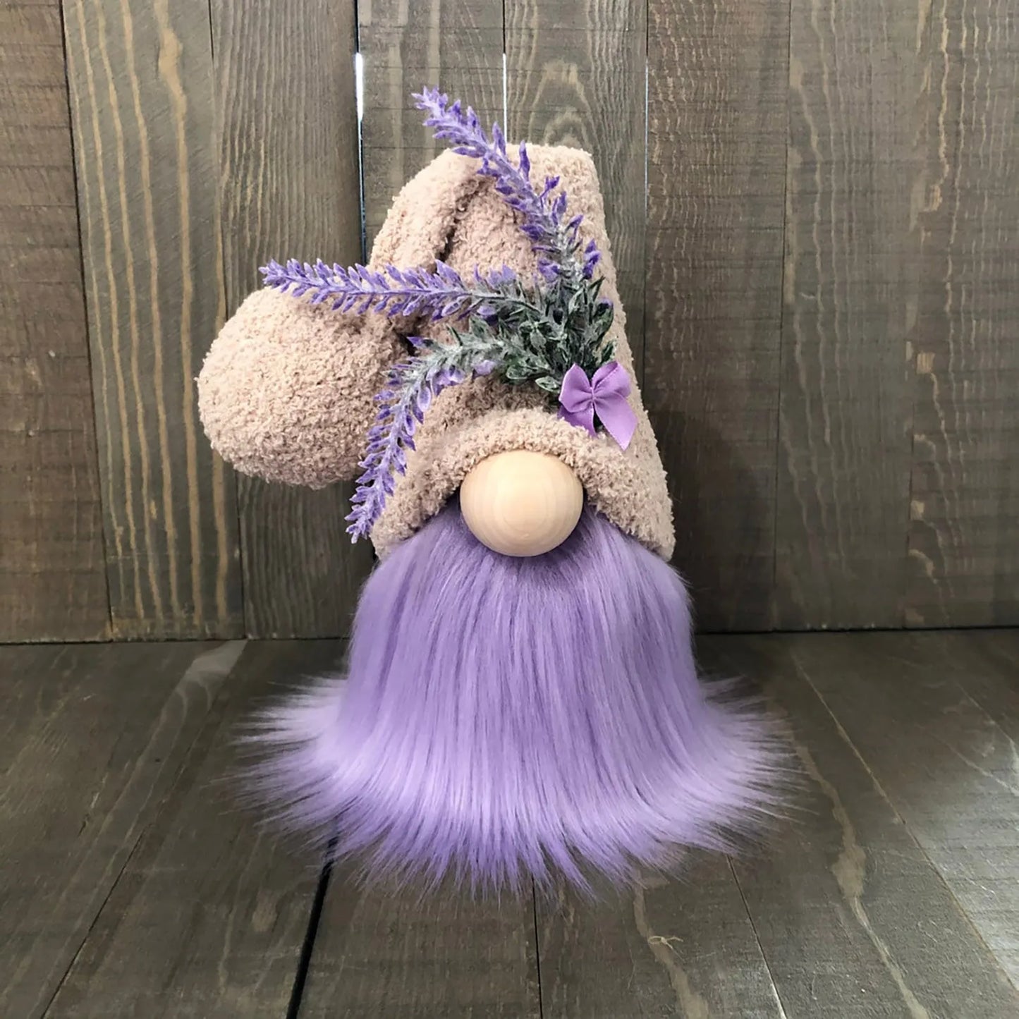 Lavendel Wichtel – Lila | Dekofigur für Zuhause, Rudolf Zwergpuppe, Kinder Weihnachtsgeschenk