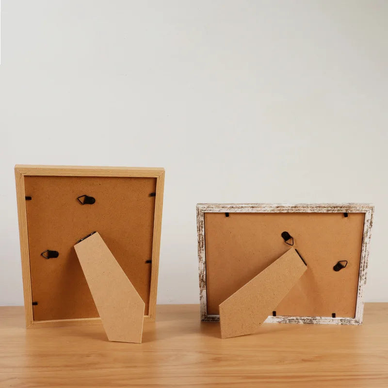 Kleiner Holz Bilderrahmen mit Plexiglas – Wand Bilderrahmen für Wohn Dekoration Kaufschwan®