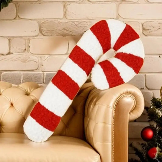 Weihnachten Zuckerstange Kissen | Weiches Sofakissen | Festliches Dekokissen für Weihnachten Kaufschwan®