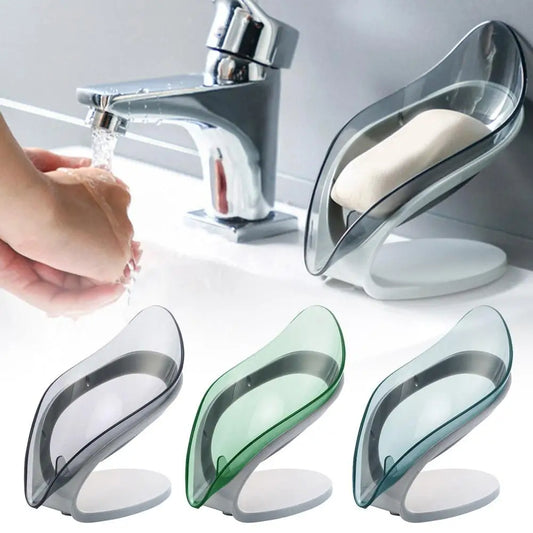 Seifenschale in Blattform – Rutschfester Seifenhalter mit Abfluss für Bad & Küche Kaufschwan®