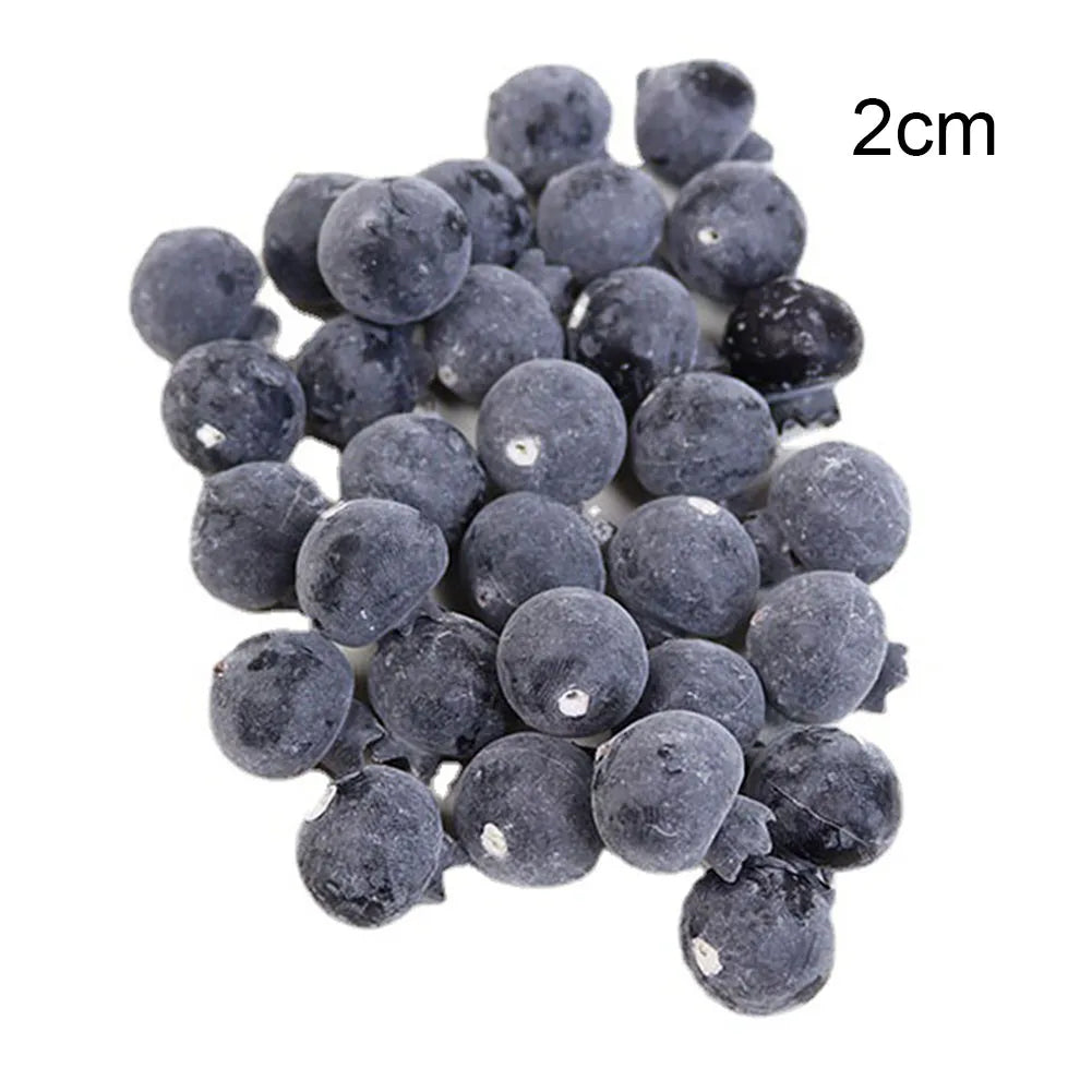 20 Stück Künstliche Blaubeeren – Hochrealistische Plastik Blaubeer-Dekoration für Zuhause, Fotografie & Obstladen Kaufschwan®