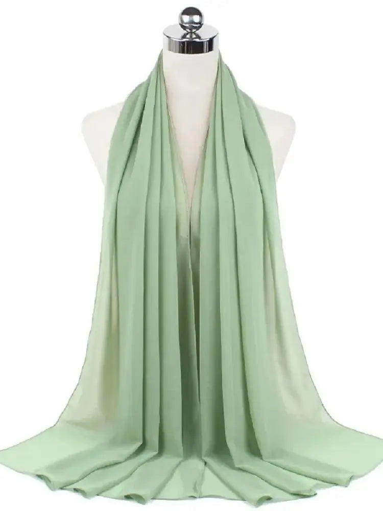 Damen Hijab aus Chiffon – Sofort Tragbares Kopftuch | Einfarbiger Instant Hijab Schal, Arabischer Wrap & Islamischer Schal