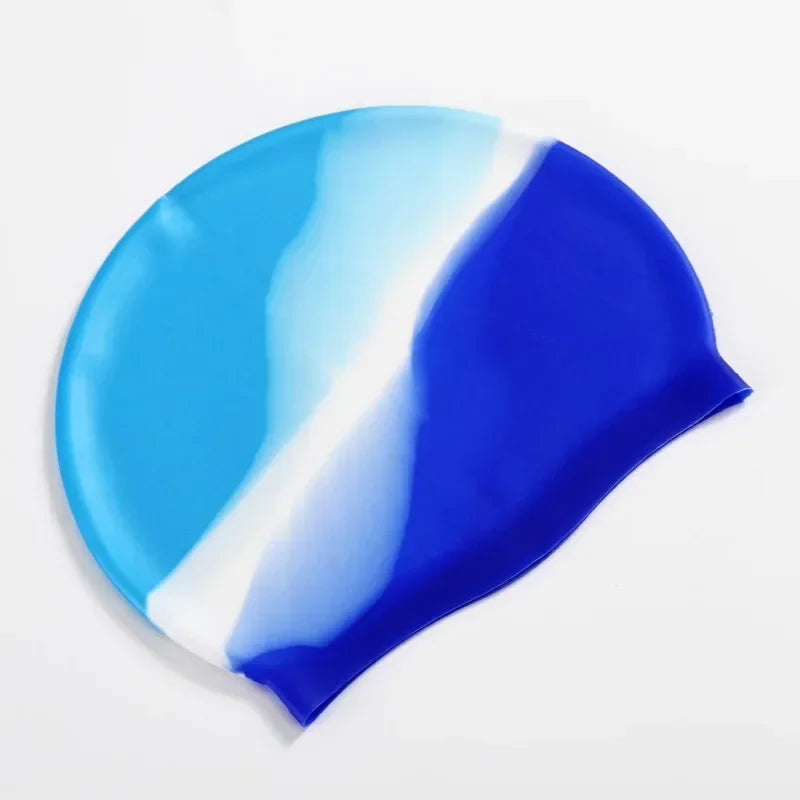 Silikon Schwimmkappe – Wasserdicht & Elastisch | Badehaube für Lange Haare | Unisex Schutzkappe für Schwimmbad & Training