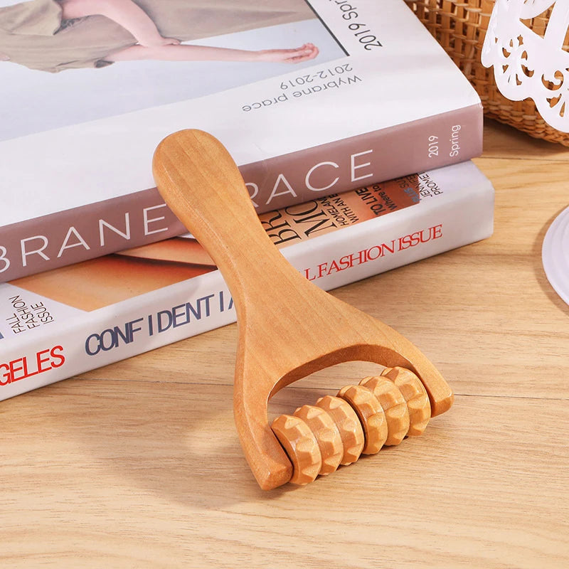 Holzroller-Massager | Universal-Handmassagegerät für Nacken, Schulter, Bein & Fuß Kaufschwan®