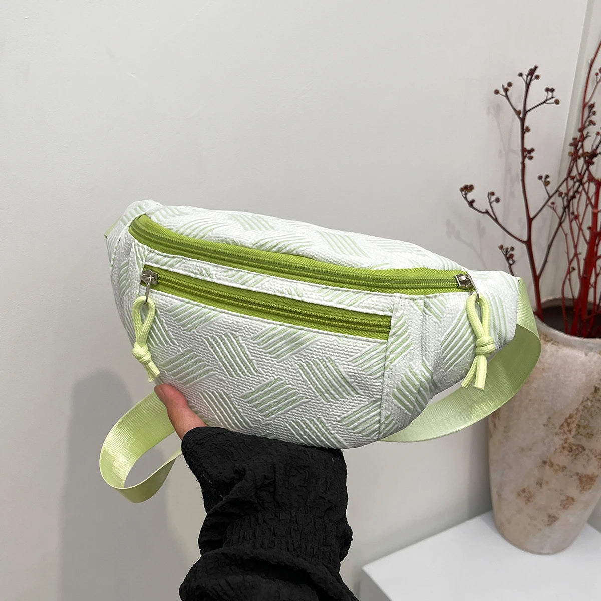 Damen Gürteltasche – Schlichte Nischen Brusttasche | Modische Hüfttasche für Studentinnen & Alltag Kaufschwan®