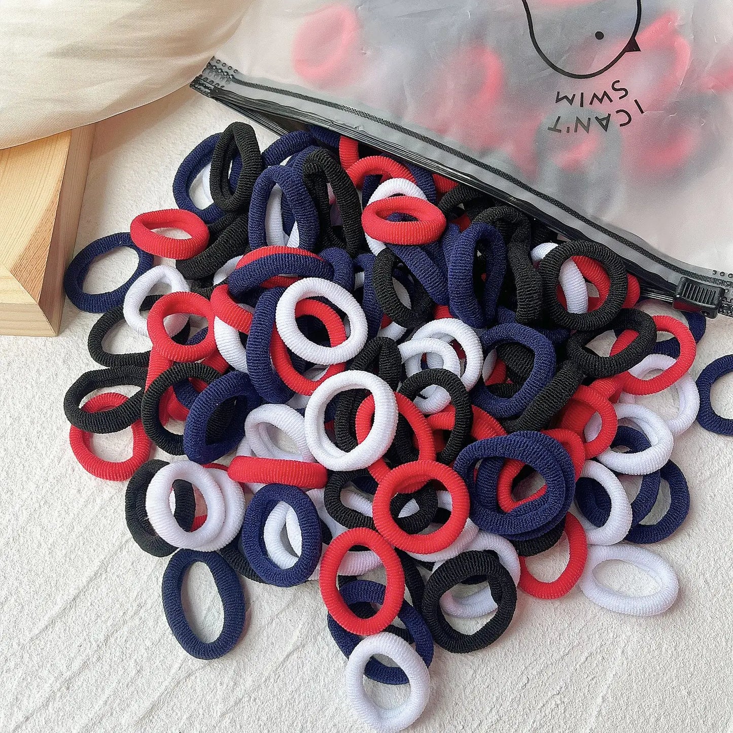20/50 Stück Elastische Haargummis für Kinder | Bunte Süße Scrunchies & Haargummis für Mädchen & Babys | Weiche Haar-Accessoires