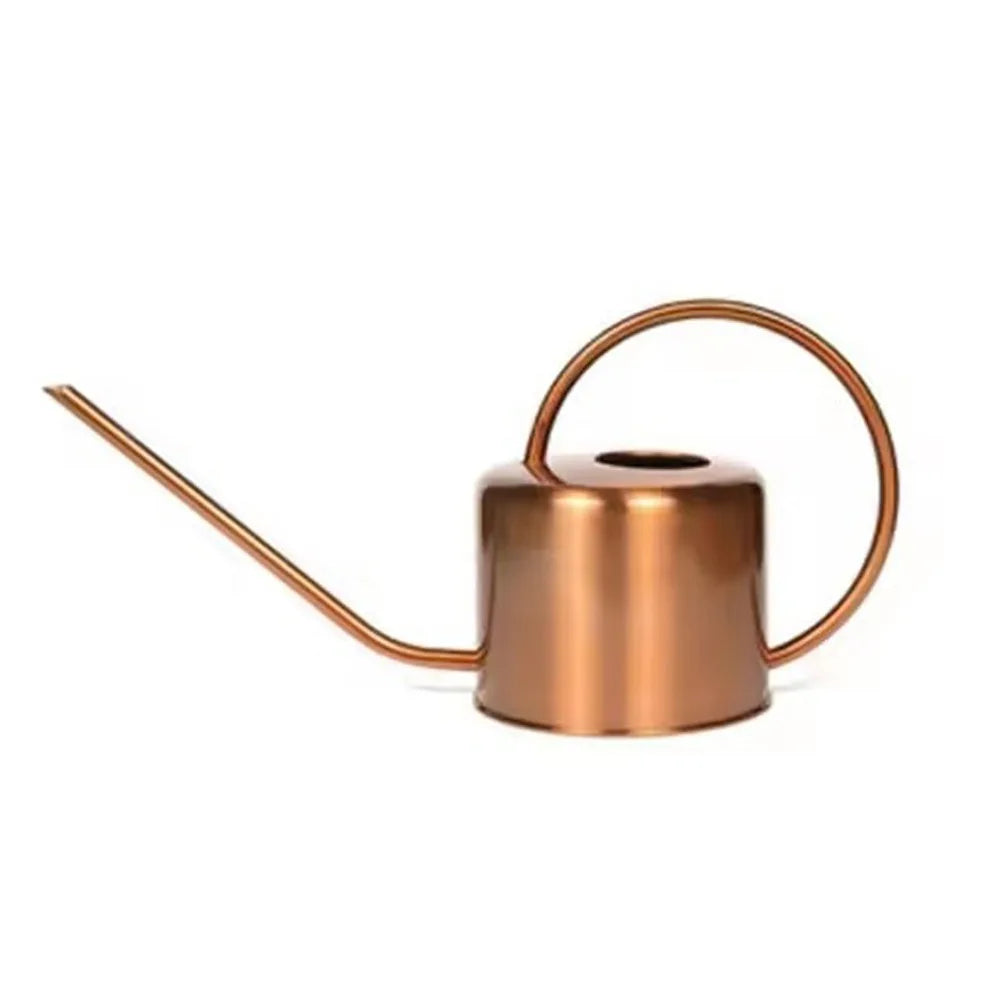 u High Quality 1.3L Plant Sprinkler Kettle Large Capacity Long Spout Watering Can Rustproof Leakproof Watering Pot Garden Tool Kaufschwan® Bronze