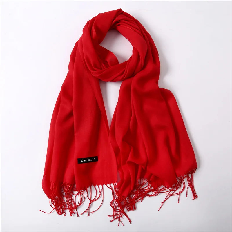 Damen Pashmina Schal | Weich wie Kaschmir | Warmer Winter Schal, Reise- & Büro-Accessoire Kaufschwan®