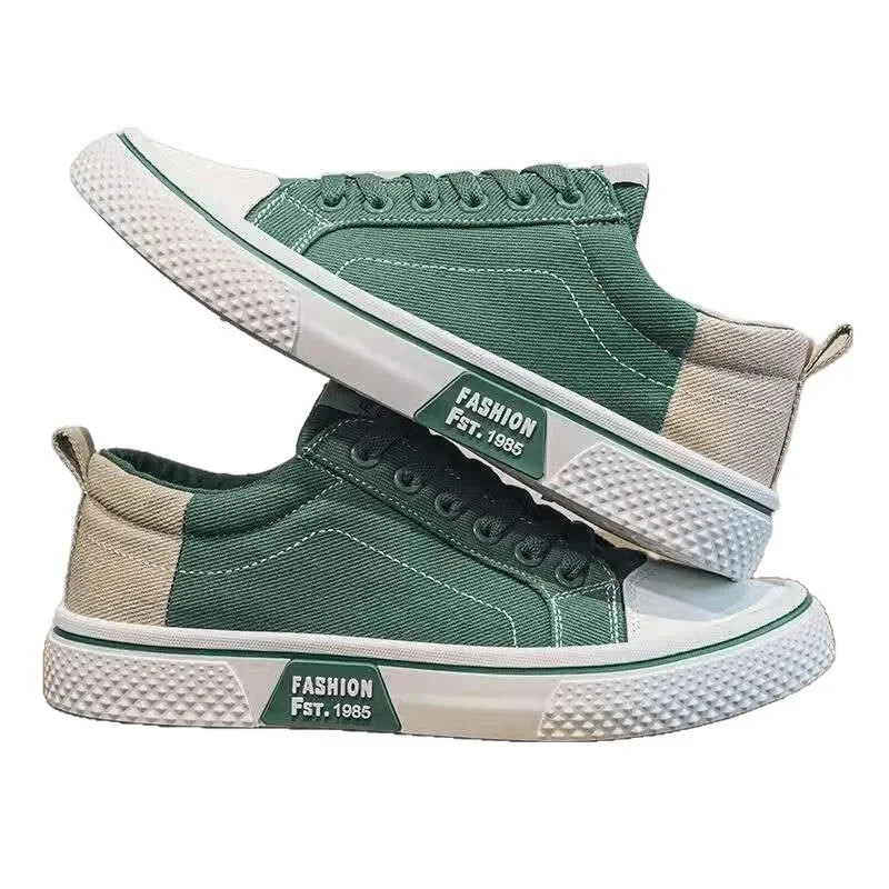 Herren Canvas Schuhe in Großen Größen – Atmungsaktive Slip-On Sneaker | Bequeme Sommer Freizeitschuhe mit Rutschfester Gummisohle Kaufschwan®