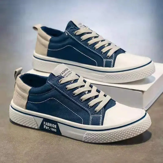 Herren Canvas Schuhe in Großen Größen – Atmungsaktive Slip-On Sneaker | Bequeme Sommer Freizeitschuhe mit Rutschfester Gummisohle Kaufschwan®