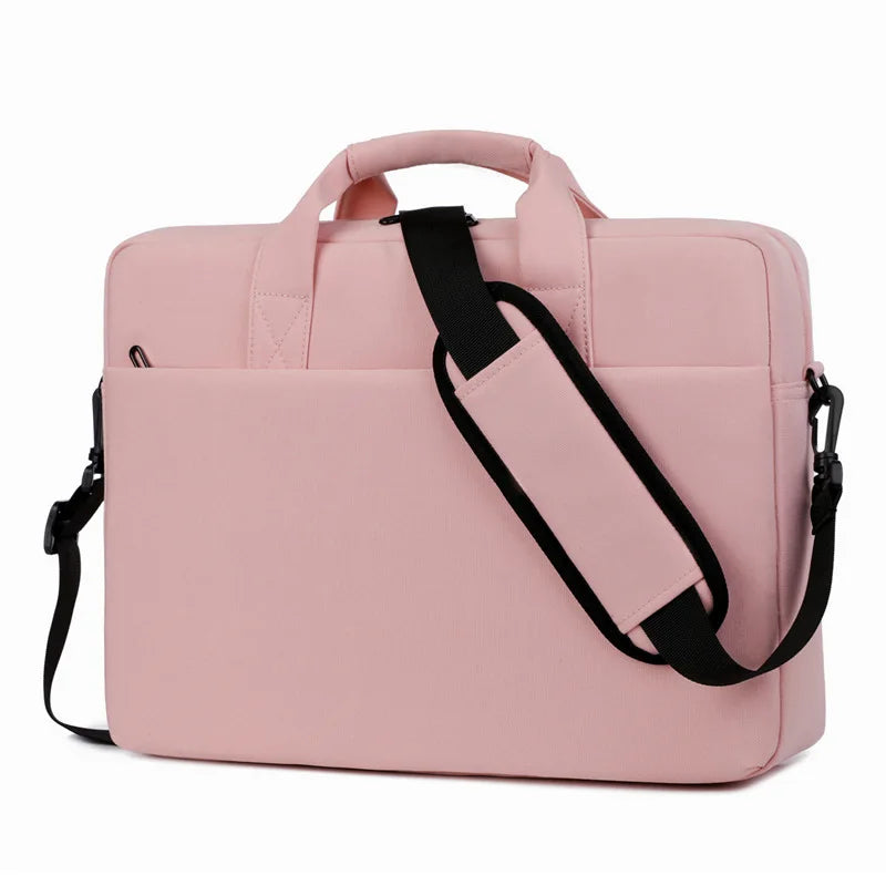 Laptop Schultertasche & Aktentasche – Schützende Notebook-Hülle als Handtasche für MacBook, Lenovo, Asus, Samsung, Dell & Laptops Kaufschwan® Rosa 13-14 Zoll