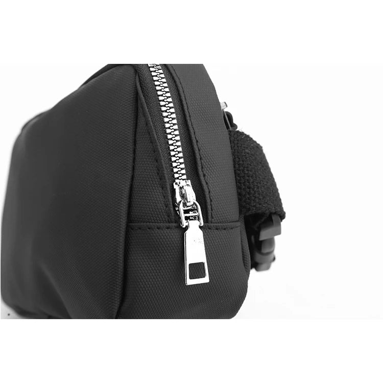 Unisex Schwarze Gürteltasche – Verstellbarer Schultergurt | Outdoor Crossbody Brusttasche, Langlebig & Modisch Kaufschwan®