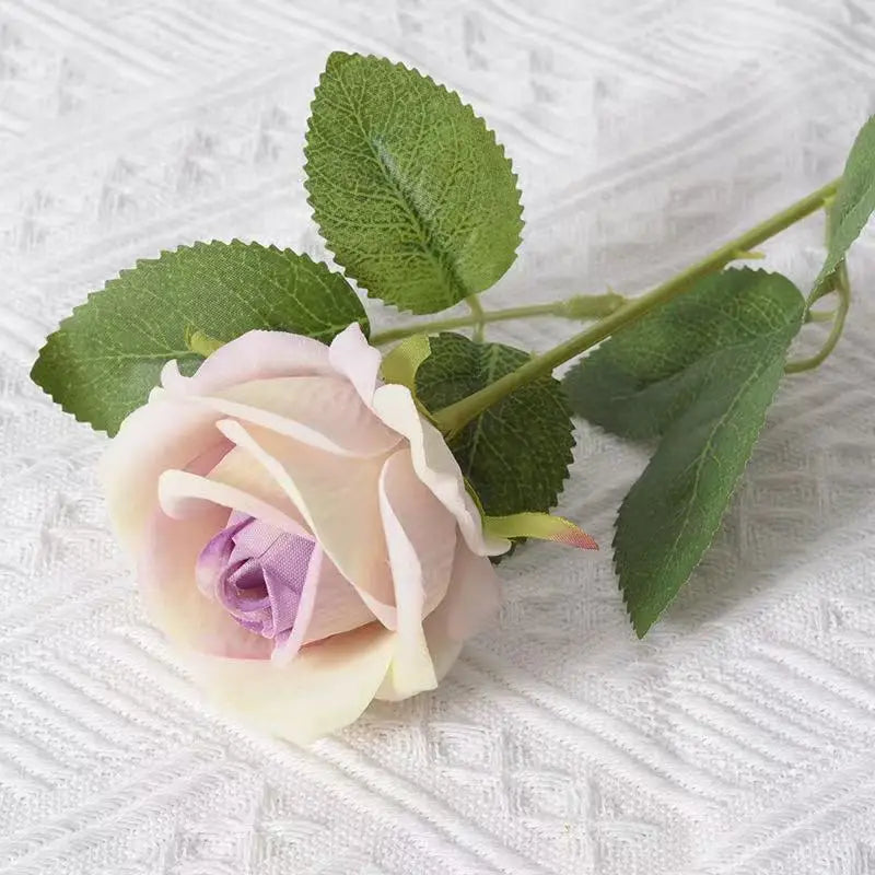 1/5/10/20 Stück Künstliche Rosen – Realistische Seidenrosen füar Hochzeit & Wohndekoration | Eleganter Rosenstrauß aus Kunstblumen Kaufschwan® Flannel Hellrosa 1 Stück