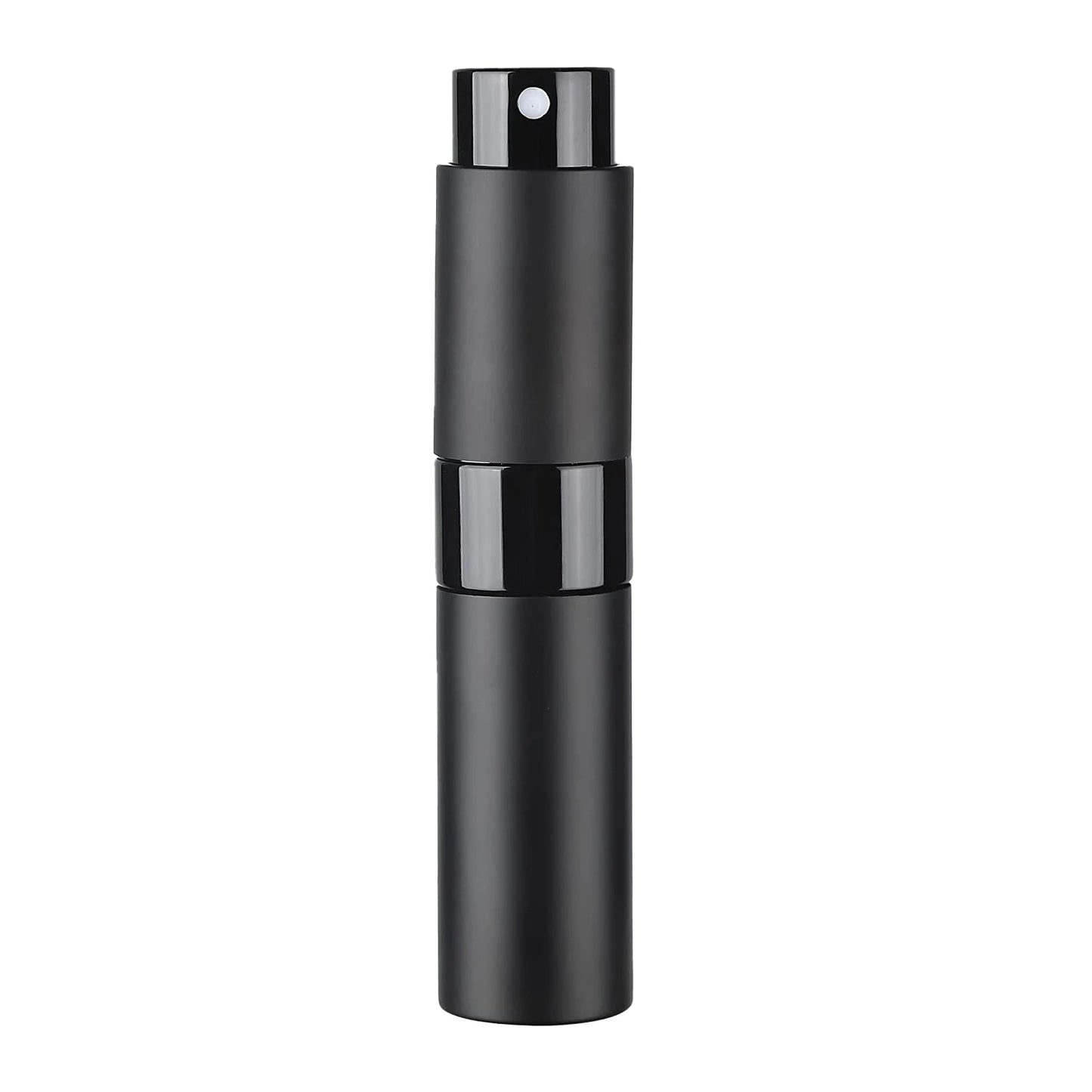 Perfume Refill Bottle 8ml Metal Aluminum Refillable Perfume Bottle Spray Bottle Portable Atomizer Perfume Travel Kaufschwan® Schwarz 8ML