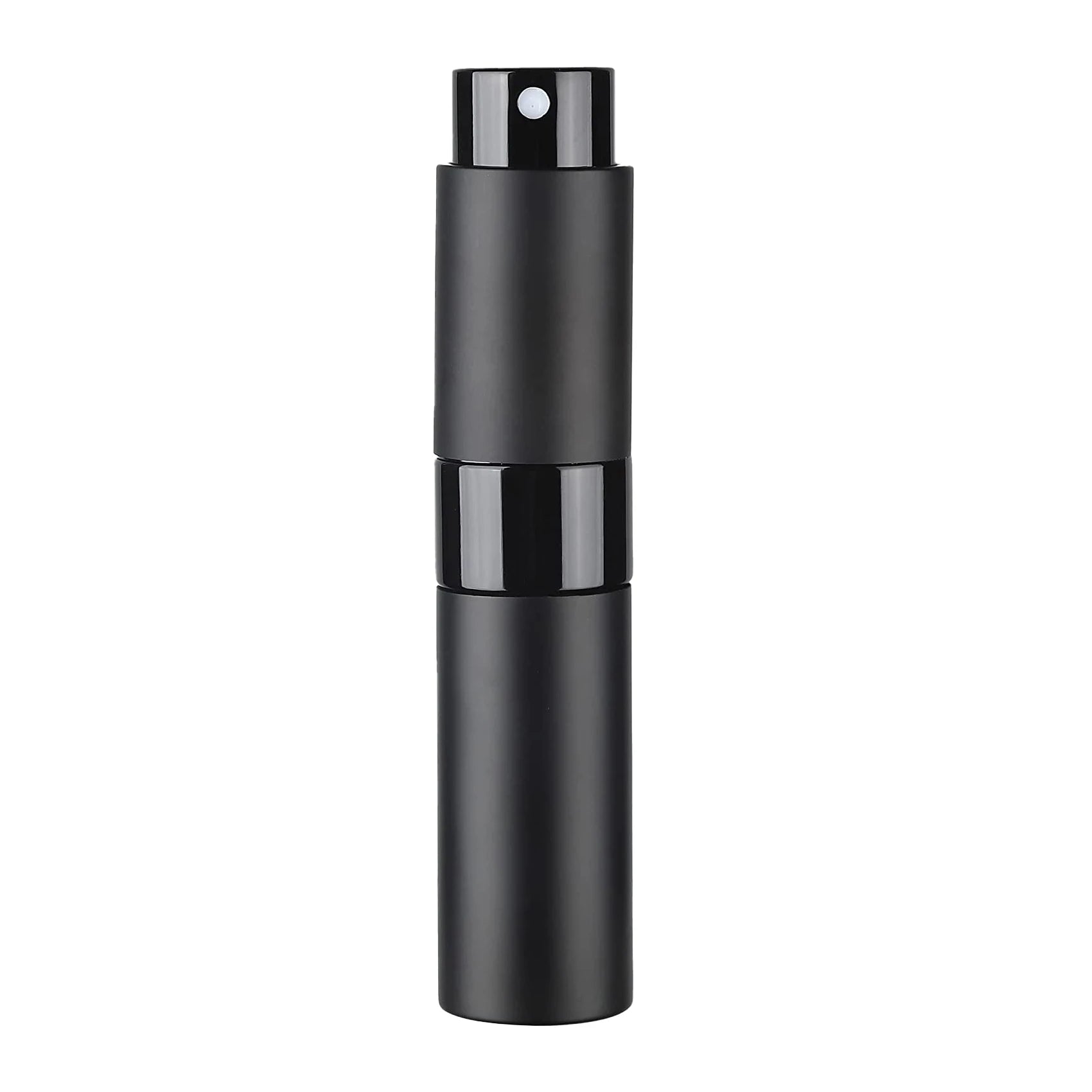 Perfume Refill Bottle 8ml Metal Aluminum Refillable Perfume Bottle Spray Bottle Portable Atomizer Perfume Travel Kaufschwan® Schwarz 8ML