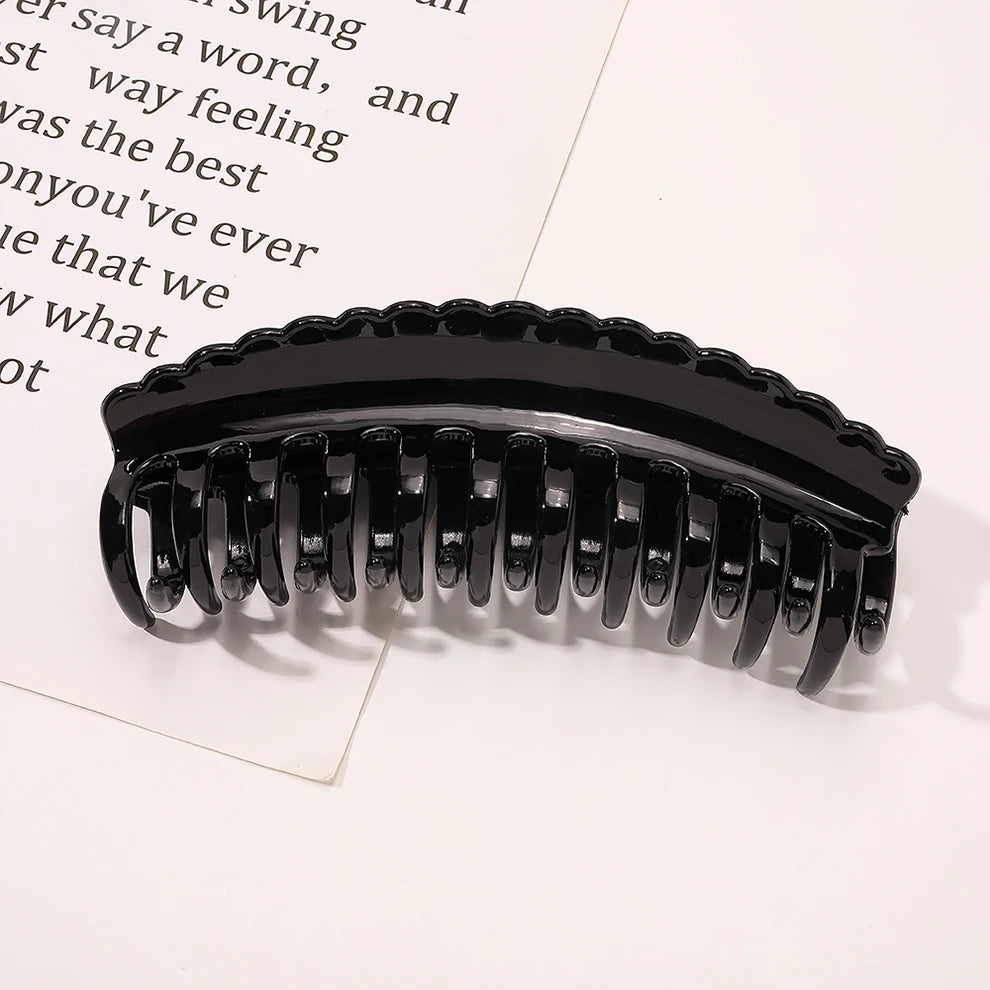 Große 14cm Vintage Haarklammer -Haarclip für Damen Kaufschwan® Schwarz