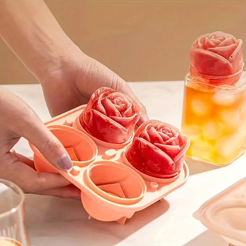 Rosenförmige Eiswürfelform – Elegante Eiswürfel für Getränke & Desserts Kaufschwan®