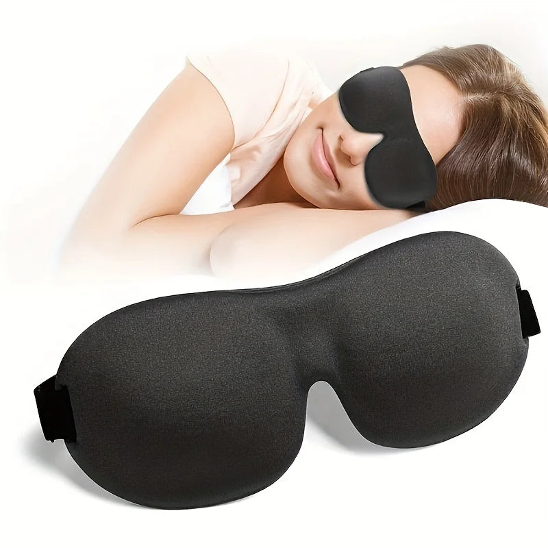 3D Schlafmaske mit Kontur | 100% Lichtblockierende Augenmaske | Ultrasofte, Hautfreundliche & Atmungsaktive Augenabdeckung für Schlaf, Reisen & Yoga Kaufschwan®