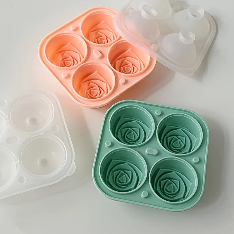 Rosenförmige Eiswürfelform – Elegante Eiswürfel für Getränke & Desserts Kaufschwan®